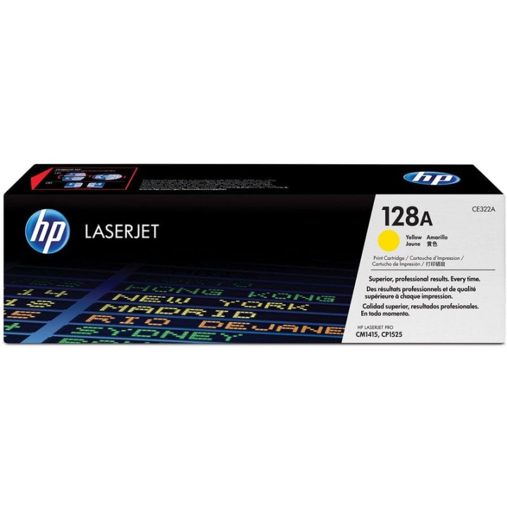 HP 128A Tóner Original Laserjet Amarillo