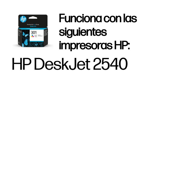 Tinta HP 301 Tricolor 3ml 150 páginas (CH562EE)