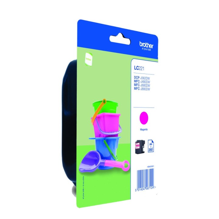 Brother LC-221 Cartucho de Tinta Magenta