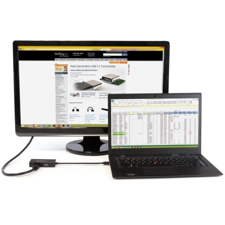 Startech Adaptador Mini DisplayPort a VGA/DVI/HDMI Negro