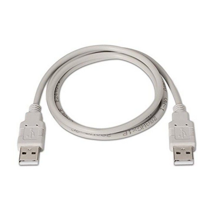 Nanocable Cable USB 2.0 Tipo A Macho/Macho 1m Beige