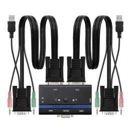 Nanocable Switch KVM VGA/USB/Jack 3.5mm