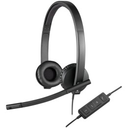 Logitech H570E Auriculares con Micrófono Negros
