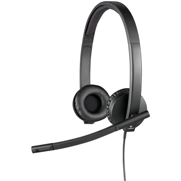 Logitech H570E Auriculares con Micrófono Negros