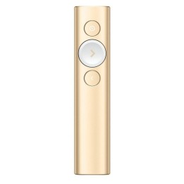 Logitech Spotlight Mando para Presentaciones Inalámbrico Oro