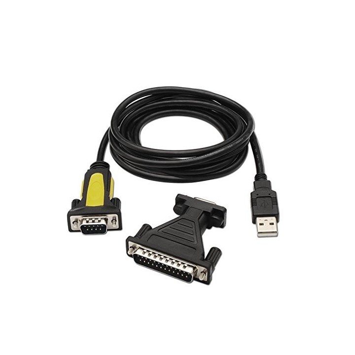 Nanocable Cable USB Tipo A Macho a Impresora Serie Macho 1.8m Negro