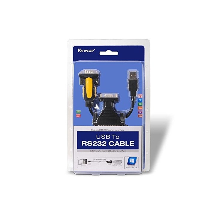 Nanocable Cable USB Tipo A Macho a Impresora Serie Macho 1.8m Negro