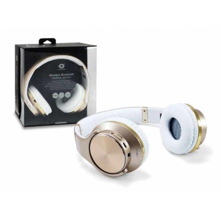 Conceptronic Eligio Auriculares Bluetooth con Función Altavoz Oro