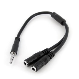 Startech Adaptador Divisor para Auriculares y Micrófono de 3,5mm de 4 Pines a 2x de 3,5mm de 3 Pines