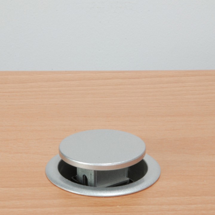 Equip 333304 Regleta Pop-up para Mesa 3 Tomas + 2 USB