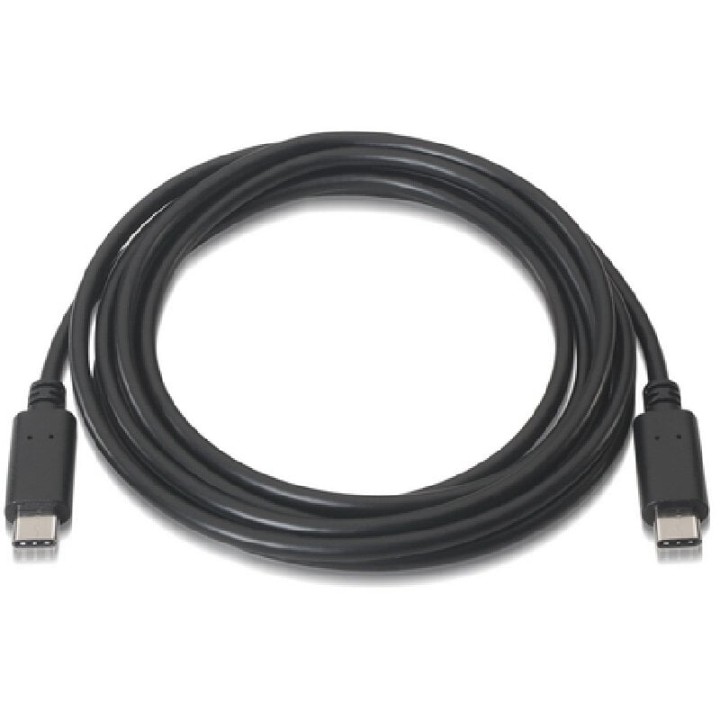Nanocable Cable USB 2.0 Tipo C a USB Tipo C Macho/Macho 1m Negro