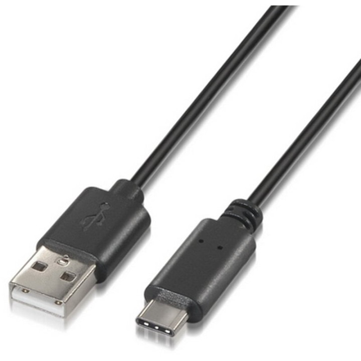 Nanocable Cable USB 2.0 Tipo C a USB Tipo A Macho/Macho 0.5m Negro