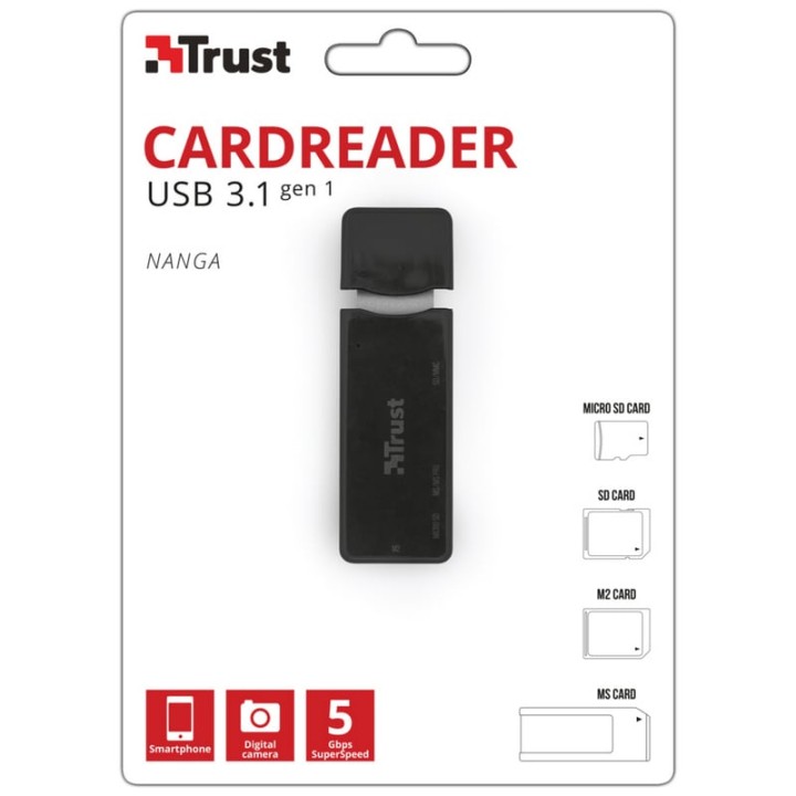 Trust Nanga Lector de Tarjetas USB 3.1