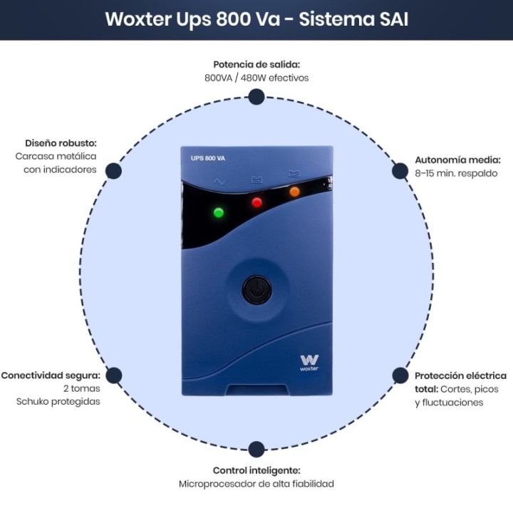 Woxter UPS 800 VA SAI