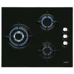 Cata CI 6021 BK Placa de Gas 3 Zonas Negro