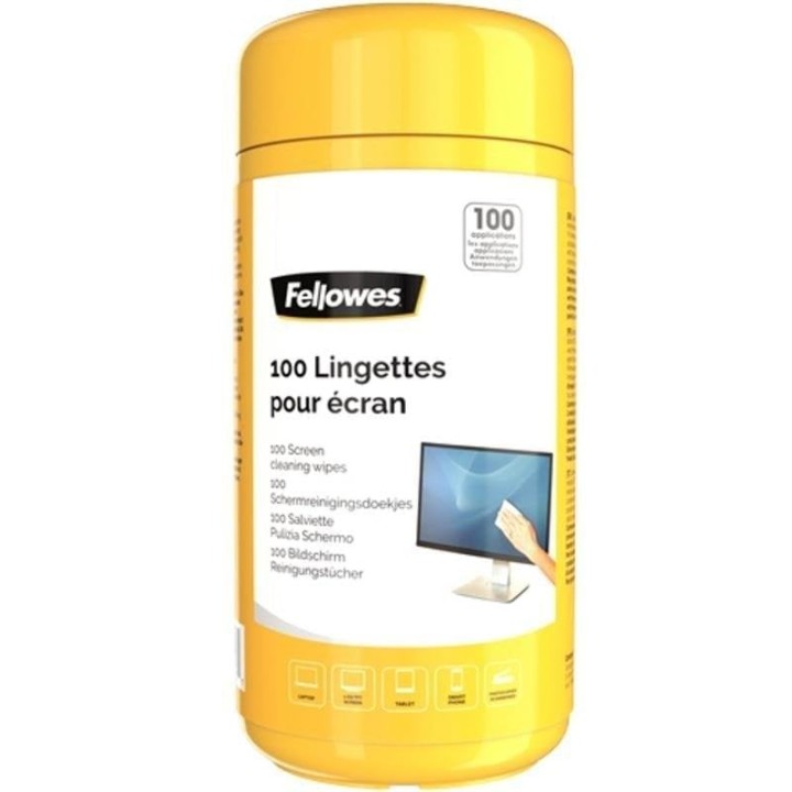 Fellowes Toallitas para Limpieza de Pantallas 100 Unidades