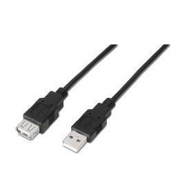 Nanocable Cable USB 2.0 Tipo A a USB Tipo A Macho/Hembra 3m Negro