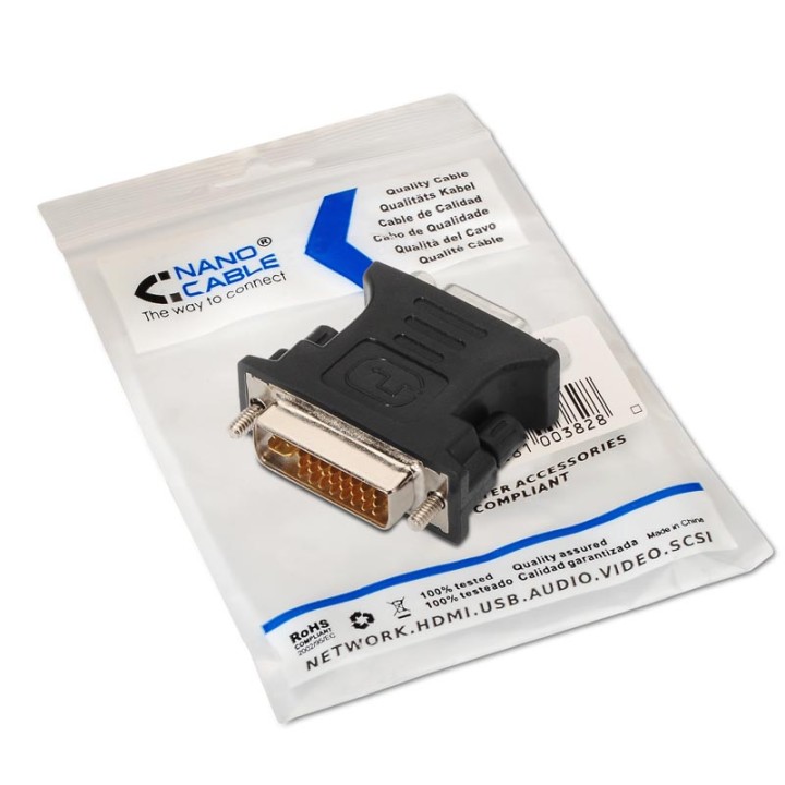 Nanocable Adaptador VGA DB15 a DVI 24+5