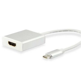 Equip Cable USB Tipo C Macho a HDMI Hembra 15cm Plata