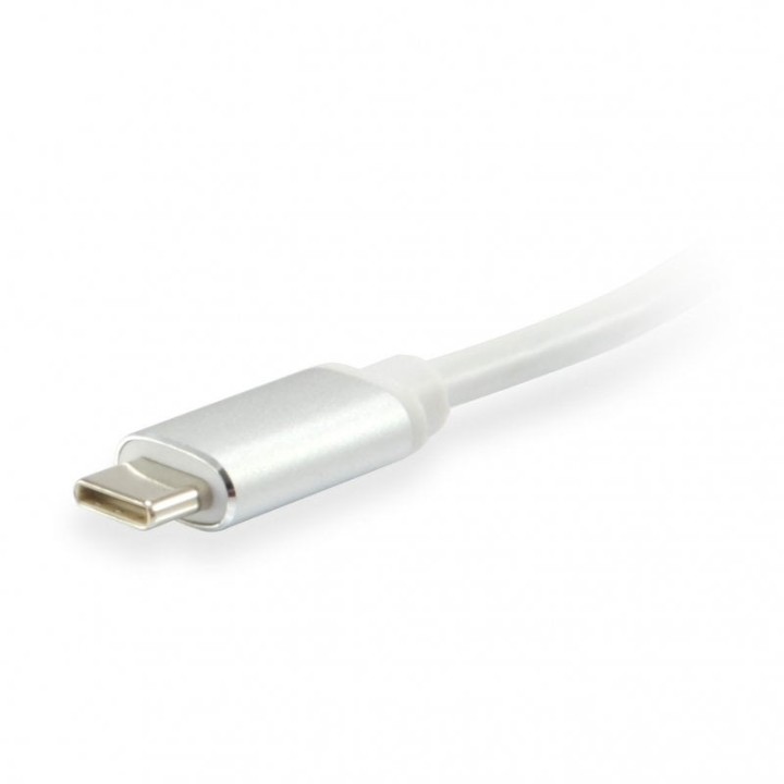 Equip Cable USB Tipo C Macho a HDMI Hembra 15cm Plata