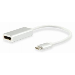 Equip Cable USB Tipo C Macho a DisplayPort Hembra 15cm Plata