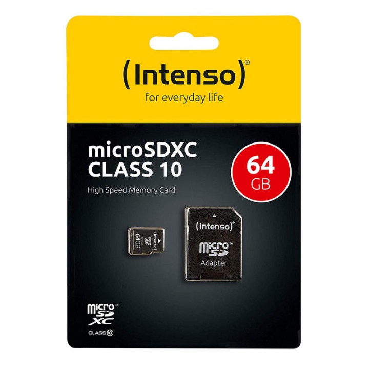 Intenso Tarjeta MicroSD SDXC 64GB Clase 10
