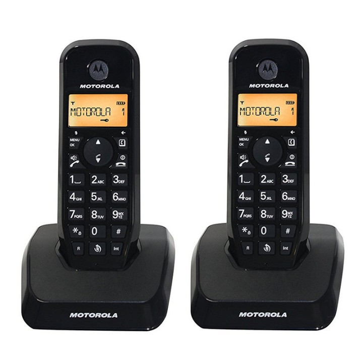 Motorola S1202 Duo Pack 2 Teléfonos Inalámbricos Negros