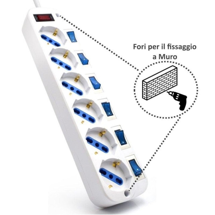 Ewent Regleta de 6 Tomas 1500W 3m