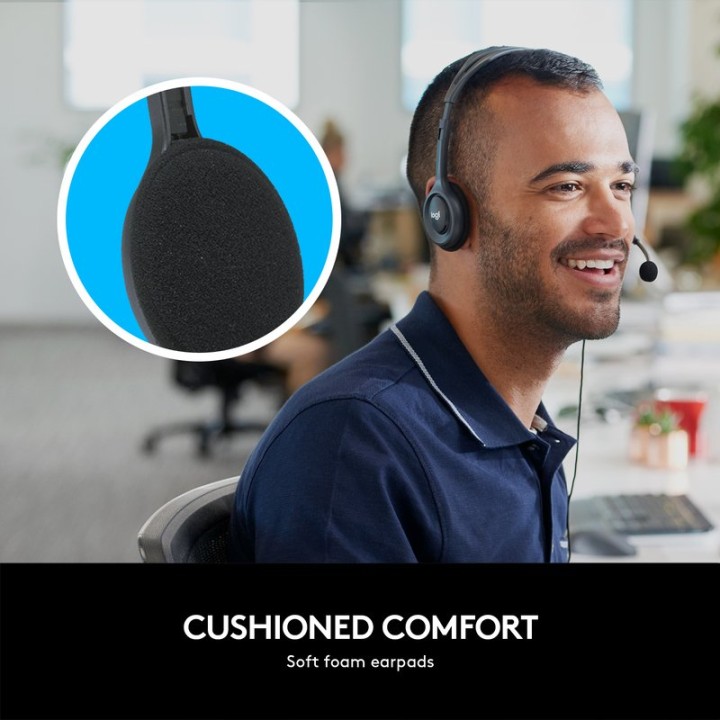 Auriculares Estéreo Logitech H111 Negro