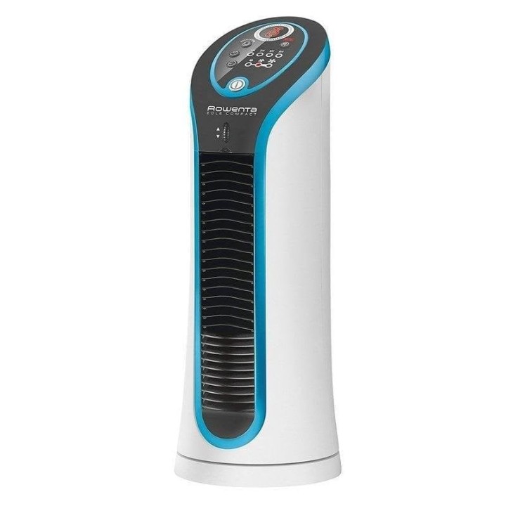 Ventilador Torre Rowenta Eole VU6210 30W 3 Velocidades Oscilación Temporizador LED Compacto