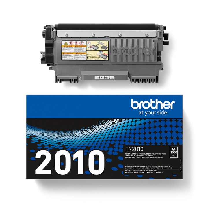 Toner BROTHER Laser Negro 1000 páginas (TN-2010)