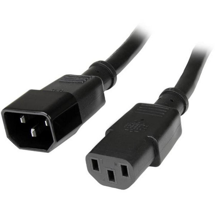 Startech Cable Extensor de Alimentación de Ordenador C14 a C13 1m