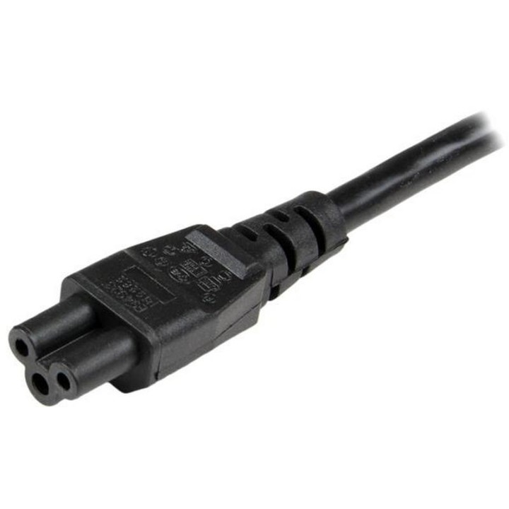 Startech Cable de Alimentación para Portátil Schuko CEE7 a IEC320 C5 Hoja de Trébol 2m