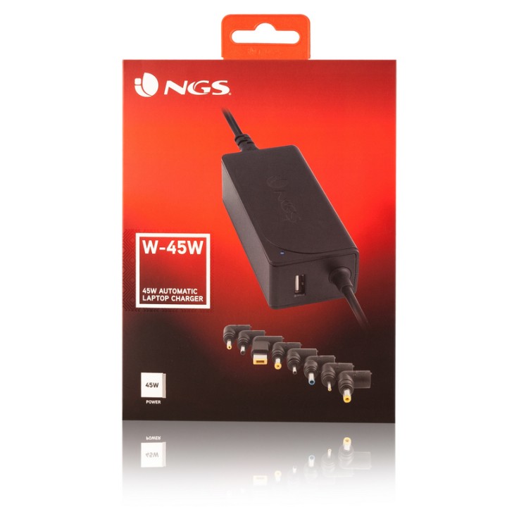 NGS W-45W Cargador Universal para Portátil 45W