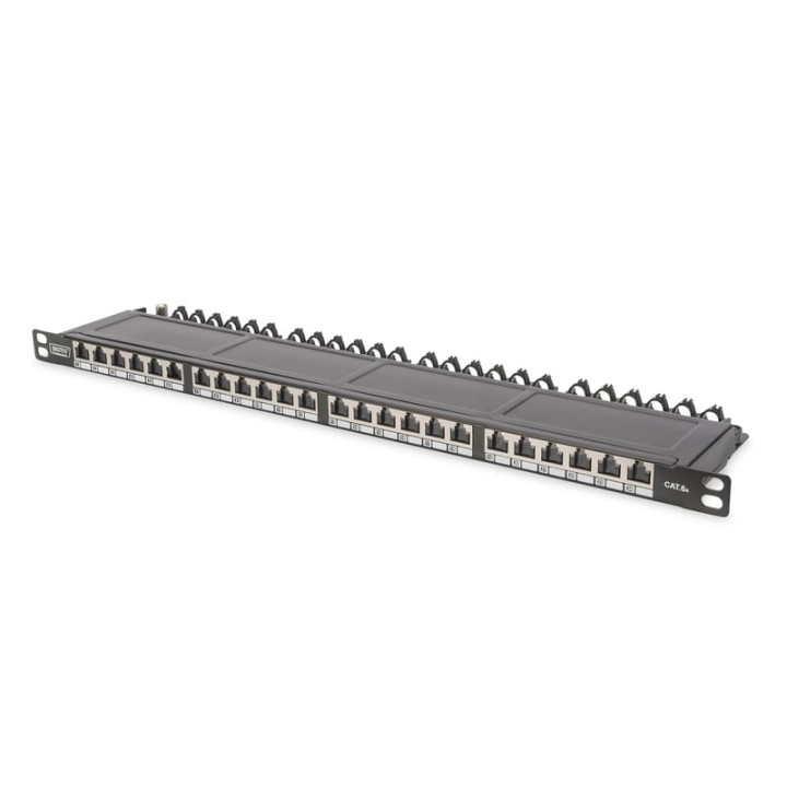 Digitus Panel de Parcheo 24 Puertos Cat6A Clase EA Apantallado 0,5U
