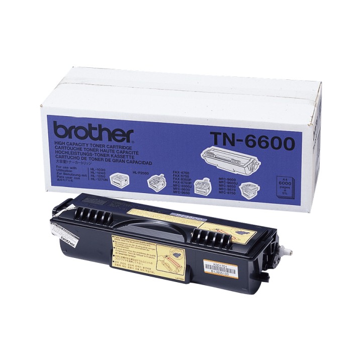 Toner BROTHER Laser Negro 6000 páginas (TN-6600)