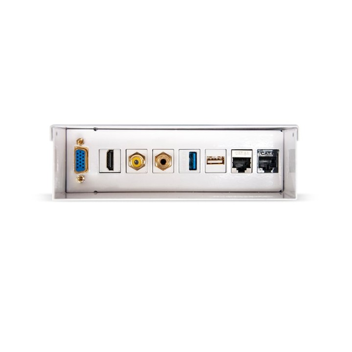 Caja de Conexiones Multimedia de Pared VGA/HDMI/Jack3.5/RCA/USB/RJ-45