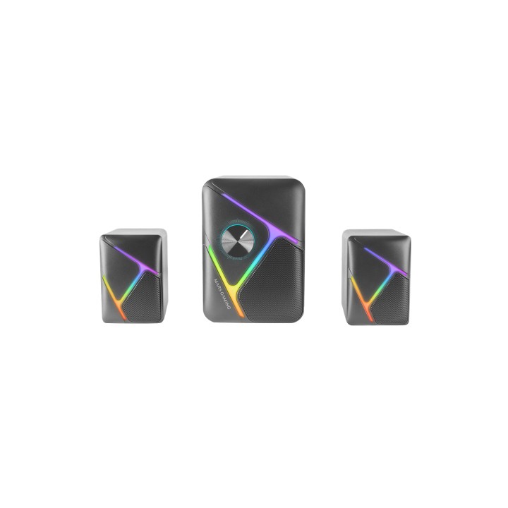 Altavoces Mars Gaming 2.1 RGB 35W Negros (MSH21)