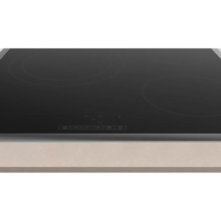 Balay 3EB715XR Placa Vitroceramica 3 Zonas Negro con Marco de Acero Inoxidable