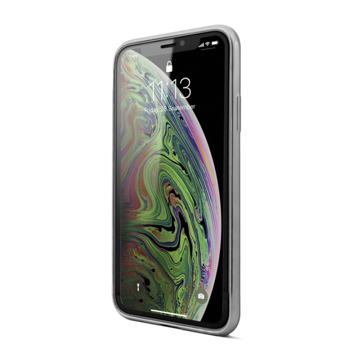 Unotec Funda TPU Gel Frame Gris para iPhone XS Max