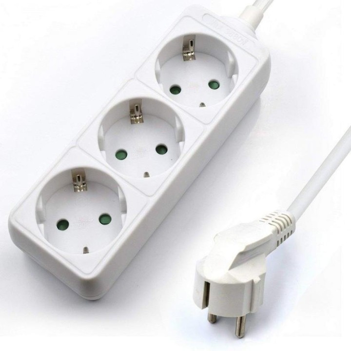 Ewent Regleta 3xSchuko Blanca