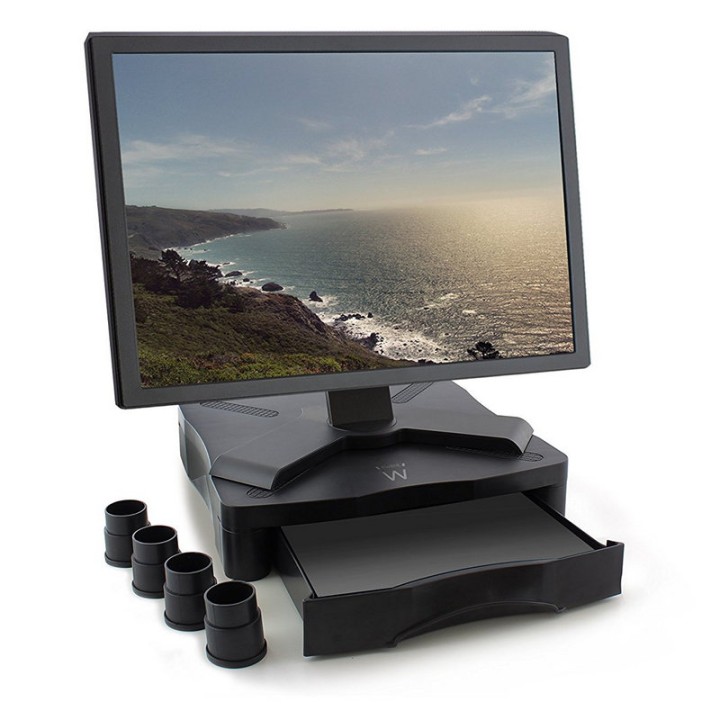 Ewent Soporte para Monitor hasta 27KG Negro