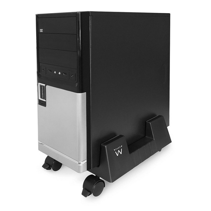 Ewent Soporte CPU con Ruedas Negro