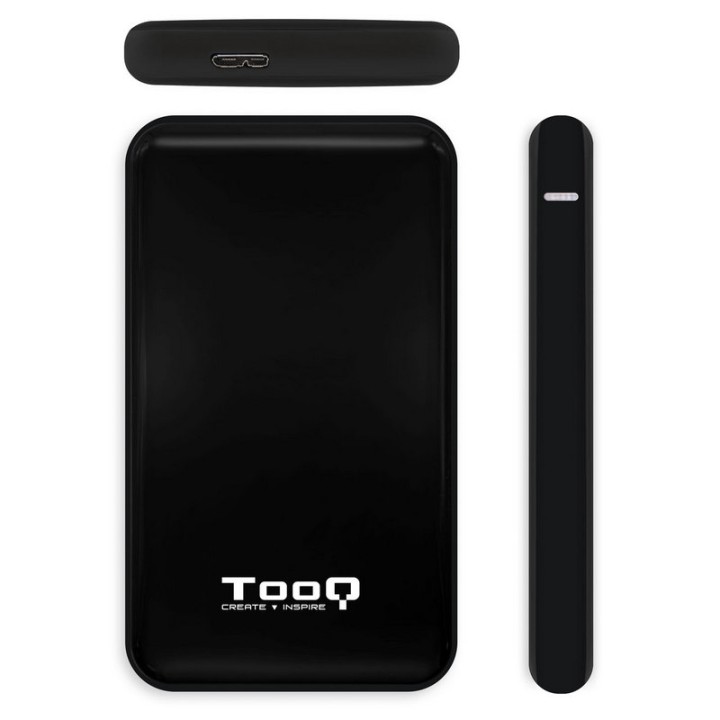 Tooq TQE-2528B Caja Externa USB 3.1 Negra para Disco Duro 2.5" SATAIII