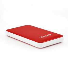 Tooq TQE-2528R Caja Externa USB 3.1 Roja para Disco Duro 2.5" SATAIII