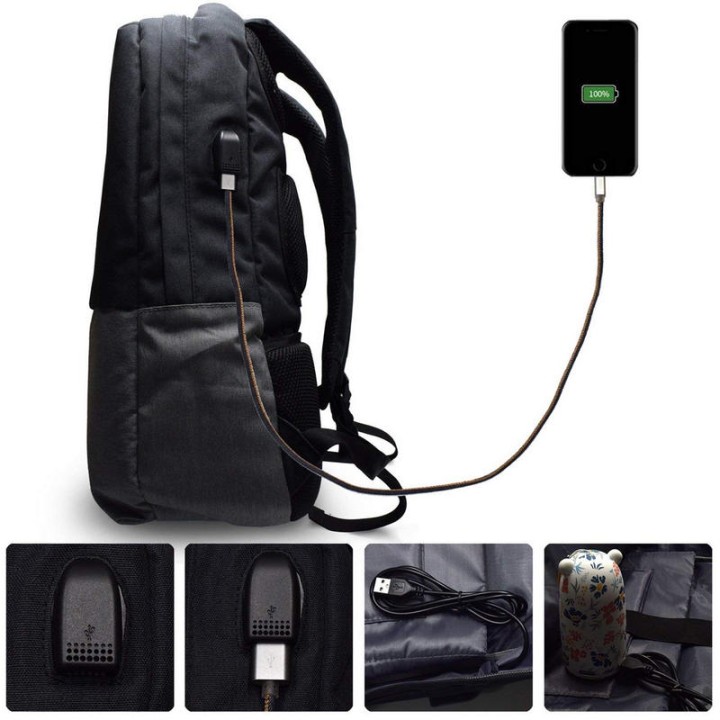 Ewent EW2529 Mochila para Portátil hasta 17.3" + Puerto USB