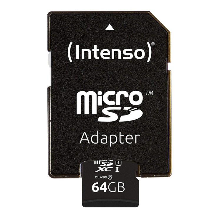 Intenso Tarjeta Micro SD SDXC Pro 64GB Clase 10