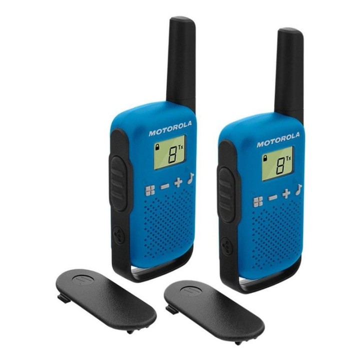 Motorola TLKR T42 Pack 2 Walkie Talkie Azules