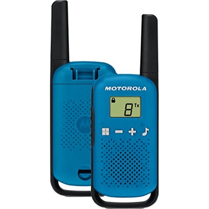 Motorola TLKR T42 Pack 2 Walkie Talkie Azules