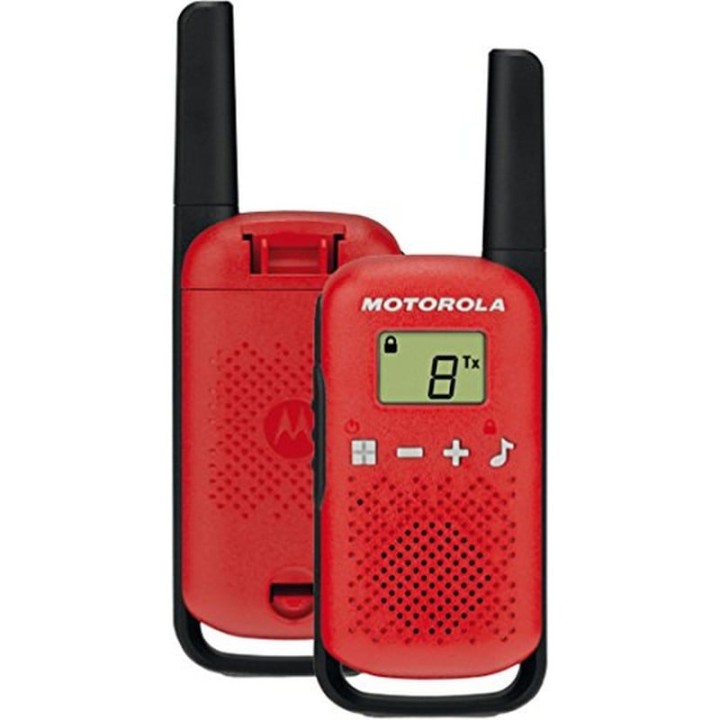 Motorola TLKR T42 Pack 2 Walkie Talkie Rojos